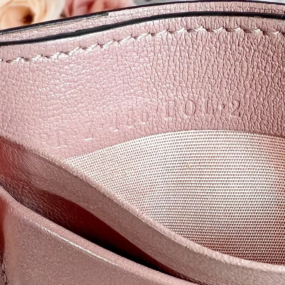 Valentino Garavani Blush Pink Rockstud Card Holder
